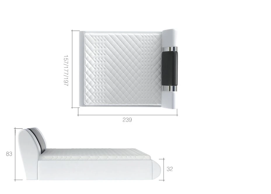 Lit Coffre 180x200 Cm Simili Noir/rouge Et Métal Chromé Flavien 6 Lit Coffre 180x200 Cm Simili Noir/rouge Et Métal Chromé Flavien – Image 4