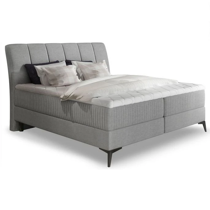 Lit Coffre Avec Matelas Tissu Gris Erato 160x200 Cm 5 Lit Coffre Avec Matelas Tissu Gris Erato 160x200 Cm – Image 3