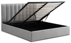 Lit Coffre Avec Sommier Relevable Tissu Gris Saka 160x200 Cm 7 Lit Coffre Avec Sommier Relevable Tissu Gris Saka 160x200 Cm -Pas Cher Lit Magasin lit coffre avec sommier relevable tissu gris saka 160x200 cm 3327480049648 379868