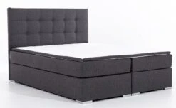 Lit Coffre Boxspring Simili Cuir Marron Avec Matelas Et Surmatelas Kavin -Pas Cher Lit Magasin lit coffre boxspring simili cuir marron avec matelas et surmatelas kavin 3666722635042 1422087