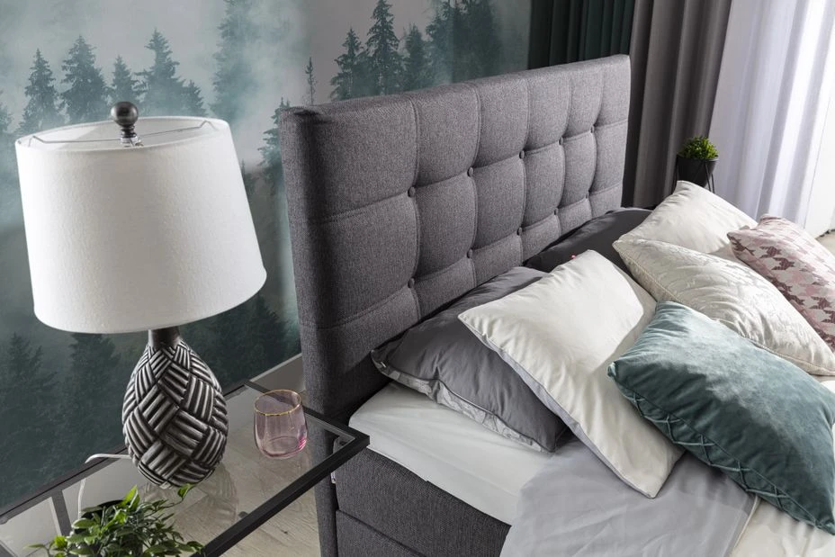 Lit Coffre Boxspring Simili Cuir Noir Avec Matelas Et Surmatelas Kavin 13 Lit Coffre Boxspring Simili Cuir Noir Avec Matelas Et Surmatelas Kavin – Image 11