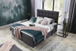 Lit Coffre Boxspring Tissu Noir Avec Matelas Et Surmatelas Kavin 23 Lit Coffre Boxspring Tissu Noir Avec Matelas Et Surmatelas Kavin -Pas Cher Lit Magasin lit coffre boxspring tissu noir avec matelas et surmatelas kavin 3666722634915 1422121