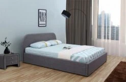 Lit Coffre Lin Gris Foncé Leam 160x200 Cm -Pas Cher Lit Magasin lit coffre lin gris fonce leam 160x200 cm 3557630029736 354377