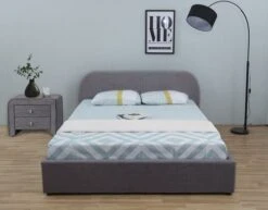 Lit Coffre Lin Gris Foncé Leam 160x200 Cm -Pas Cher Lit Magasin lit coffre lin gris fonce leam 160x200 cm 3557630029736 354378