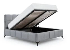 Lit Coffre Moderne 140x200 Cm Capitonné Tissu Doux Gris Foncé Mister -Pas Cher Lit Magasin lit coffre moderne 140x200 cm capitonne tissu doux gris fonce mister 5904484008826 1339776