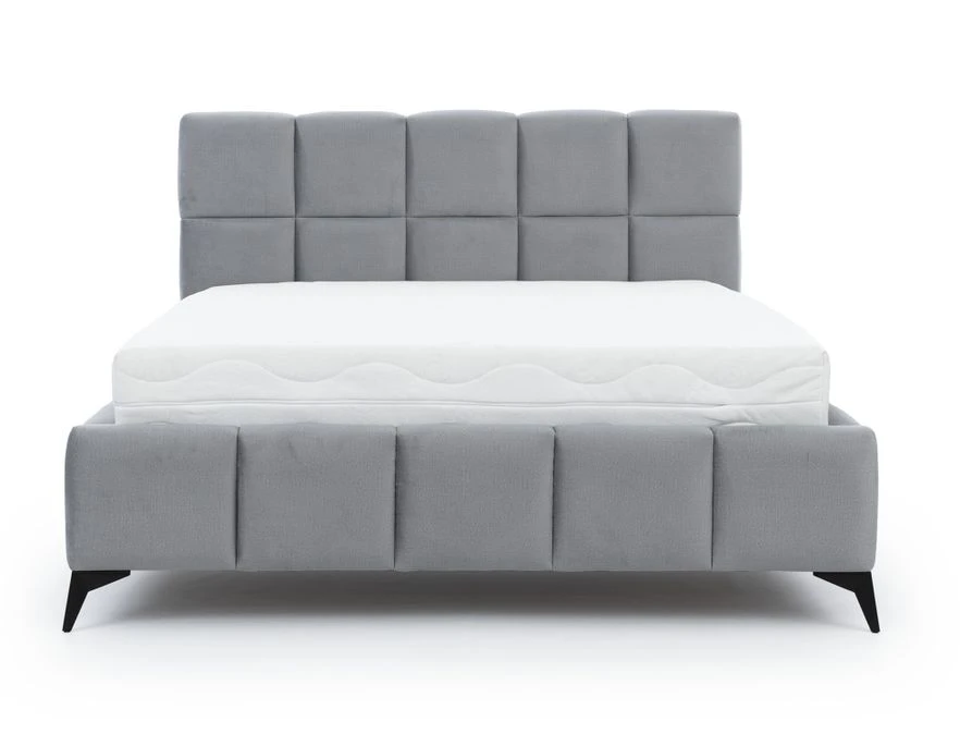 Lit Coffre Moderne 160x200 Cm Capitonné Tissu Doux Beige Mister 6 Lit Coffre Moderne 160x200 Cm Capitonné Tissu Doux Beige Mister – Image 4