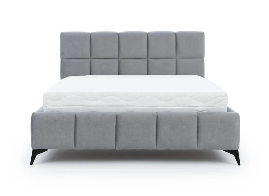 Lit Coffre Moderne 160x200 Cm Capitonné Tissu Doux Marron Mister 6 Lit Coffre Moderne 160x200 Cm Capitonné Tissu Doux Marron Mister – Image 4