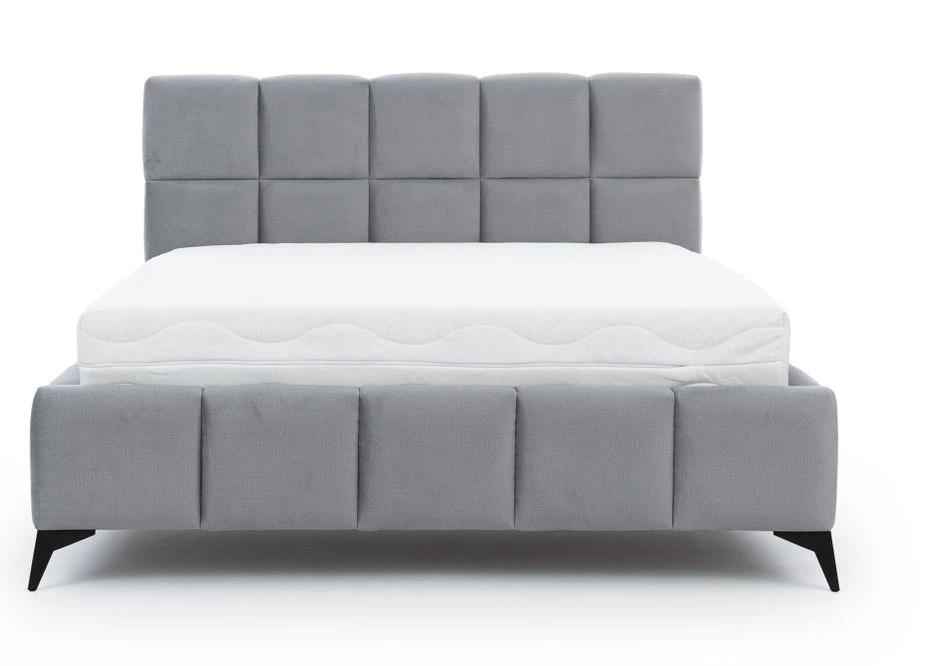 Lit Coffre Moderne 180x200 Cm Capitonné Tissu Doux Brillant Beige Mister 6 Lit Coffre Moderne 180x200 Cm Capitonné Tissu Doux Brillant Beige Mister – Image 4