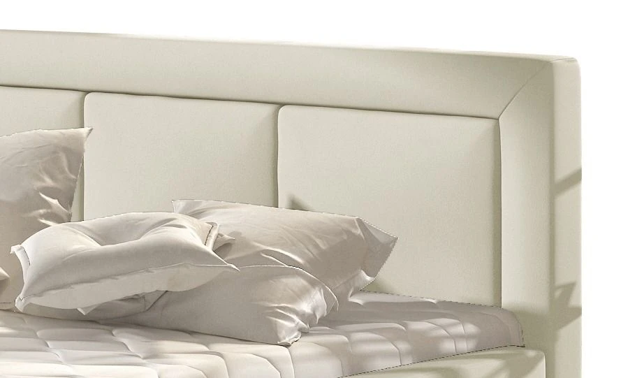 Lit Coffre Simili Cuir Beige Clair Grand Carré Capitonné Berlino 5 Lit Coffre Simili Cuir Beige Clair Grand Carré Capitonné Berlino – Image 3