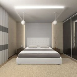 Lit Coffre Simili Cuir Blanc Avec Sommier Relevable Milan 180x200 Cm 7 Lit Coffre Simili Cuir Blanc Avec Sommier Relevable Milan 180x200 Cm -Pas Cher Lit Magasin lit coffre simili cuir blanc avec sommier relevable milan 180x200 cm 3327480002636 93033