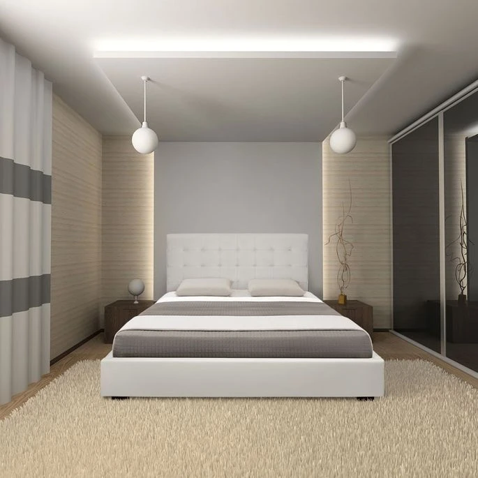 Lit Coffre Simili Cuir Blanc Avec Sommier Relevable Milan 180x200 Cm 5 Lit Coffre Simili Cuir Blanc Avec Sommier Relevable Milan 180x200 Cm – Image 3