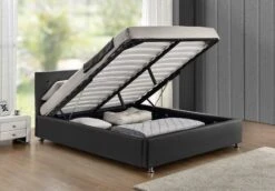 Lit Coffre Simili Cuir Gris Comett 140x190 Cm 7 Lit Coffre Simili Cuir Gris Comett 140x190 Cm -Pas Cher Lit Magasin lit coffre simili cuir gris comett 140x190 cm 3557630016989 329779