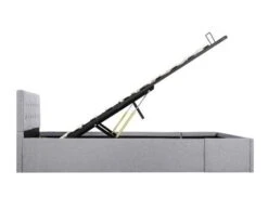 Lit Coffre Tissu Gris Clair Rundo 140x200 Cm -Pas Cher Lit Magasin lit coffre tissu gris clair rundo 140x200 cm 3666722557344 386873