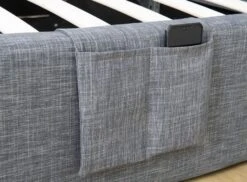 Lit Coffre Tissu Lin Gris Foncé Kathia 180x200 Cm 10 Lit Coffre Tissu Lin Gris Foncé Kathia 180x200 Cm -Pas Cher Lit Magasin lit coffre tissu lin gris fonce skirt 180x200 cm 3557630036512 689067