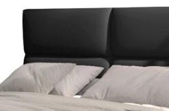 Lit Continental Capitonné Simili Cuir Noir Weber -Pas Cher Lit Magasin lit continental capitonne simili cuir noir weber 3666722601351 1397493