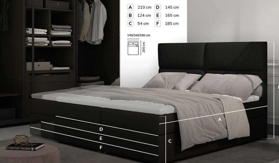 Lit Continental Capitonné Tissu Gris Clair Chiné Weber 19 Lit Continental Capitonné Tissu Gris Clair Chiné Weber – Image 17