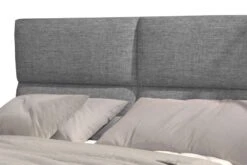 Lit Continental Capitonné Tissu Gris Clair Weber -Pas Cher Lit Magasin lit continental capitonne tissu gris clair weber 3666722601610 1397432