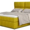 Lit Continental Capitonné Tissu Jaune Weber -Pas Cher Lit Magasin lit continental capitonne tissu jaune weber 3666722601757 1397372