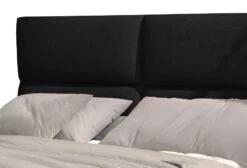 Lit Continental Capitonné Tissu Noir Weber -Pas Cher Lit Magasin lit continental capitonne tissu noir weber 3666722601641 1397418