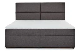 Lit Continental Capitonné Tissu Noir Weber -Pas Cher Lit Magasin lit continental capitonne tissu noir weber 3666722601641 1397422