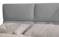 Lit Continental Capitonné Velours Gris Clair Weber -Pas Cher Lit Magasin lit continental capitonne velours gris clair weber 3666722601481 1397454