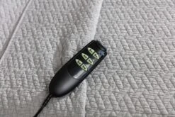 Lit Continental électrique Velours Bleu Avec Matelas Et Surmatelas Karmen -Pas Cher Lit Magasin lit continental electrique velours bleu avec matelas et surmatelas karmen 3666722728065 1427746