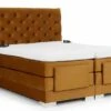 Lit Continental électrique Velours Moutarde Avec Matelas Et Surmatelas Karmen -Pas Cher Lit Magasin lit continental electrique velours moutarde avec matelas et surmatelas karmen 3666722726832 1427804