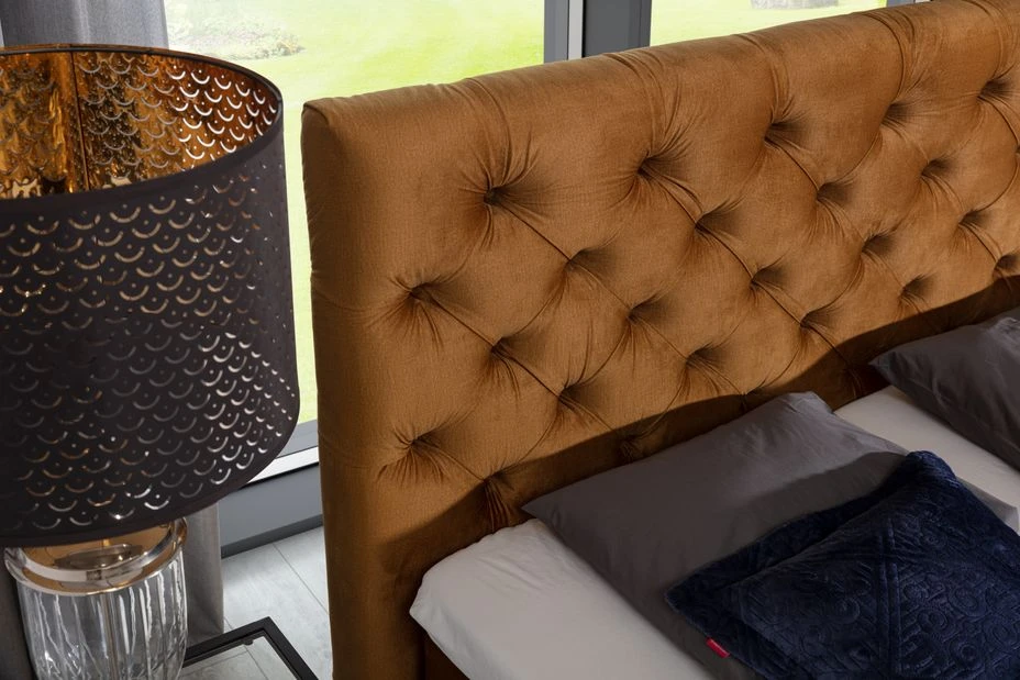 Lit Continental électrique Velours Moutarde Avec Matelas Et Surmatelas Karmen 13 Lit Continental électrique Velours Moutarde Avec Matelas Et Surmatelas Karmen – Image 11