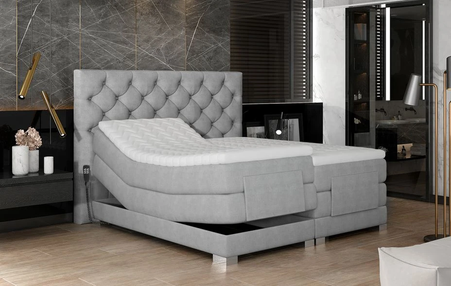 Lit Continental électrique Velours Moutarde Avec Matelas Et Surmatelas Karmen 19 Lit Continental électrique Velours Moutarde Avec Matelas Et Surmatelas Karmen – Image 17