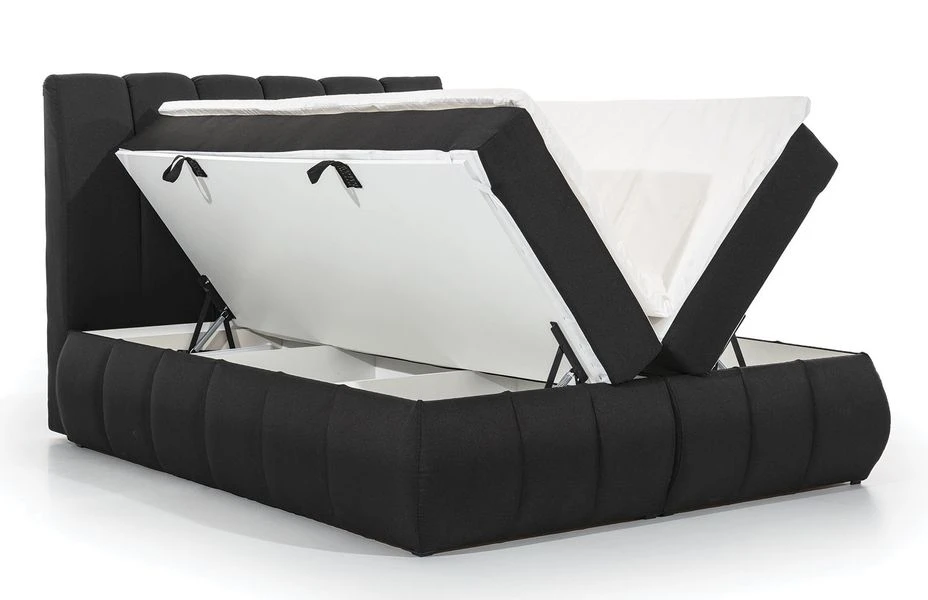 Lit Continental Matelassé Simili Cuir Marron Florencia 8 Lit Continental Matelassé Simili Cuir Marron Florencia – Image 6