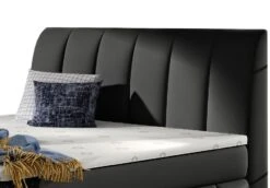 Lit Continental Matelassé Simili Cuir Noir Florencia 15 Lit Continental Matelassé Simili Cuir Noir Florencia -Pas Cher Lit Magasin lit continental matelasse simili cuir noir florencia 3666722602259 1397062