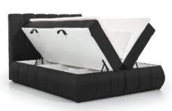 Lit Continental Matelassé Simili Cuir Noir Florencia 18 Lit Continental Matelassé Simili Cuir Noir Florencia -Pas Cher Lit Magasin lit continental matelasse simili cuir noir florencia 3666722602259 1397065