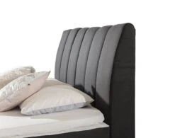 Lit Continental Matelassé Tissu Gris Clair Florencia -Pas Cher Lit Magasin lit continental matelasse tissu gris clair florencia 3666722600484 1396497