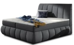 Lit Continental Matelassé Tissu Gris Florencia