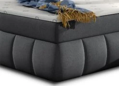 Lit Continental Matelassé Tissu Gris Florencia 18 Lit Continental Matelassé Tissu Gris Florencia -Pas Cher Lit Magasin lit continental matelasse tissu gris florencia 3666722602402 1397002