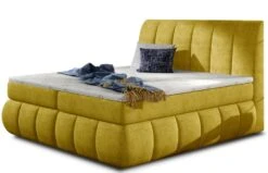 Lit Continental Matelassé Tissu Jaune Florencia