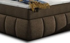 Lit Continental Matelassé Tissu Marron Florencia -Pas Cher Lit Magasin lit continental matelasse tissu marron florencia 3666722600453 1396501