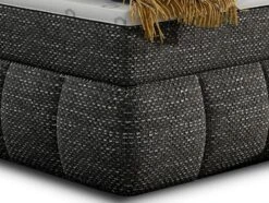 Lit Continental Matelassé Tissu Noir Chiné Florencia -Pas Cher Lit Magasin lit continental matelasse tissu noir chine florencia 3666722600583 1396431