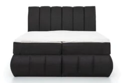 Lit Continental Matelassé Tissu Noir Chiné Florencia -Pas Cher Lit Magasin lit continental matelasse tissu noir chine florencia 3666722600583 1396434