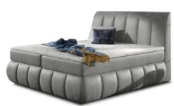 Lit Continental Matelassé Velours Gris Florencia