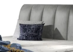Lit Continental Matelassé Velours Gris Florencia 16 Lit Continental Matelassé Velours Gris Florencia -Pas Cher Lit Magasin lit continental matelasse velours gris florencia 3666722601825 1397204