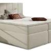 Lit Continental Simili Cuir Beige Clair Avec Matelas Et Surmatelas Louna -Pas Cher Lit Magasin lit continental simili cuir beige clair avec matelas et surmatelas louna 3666722634939 1422925