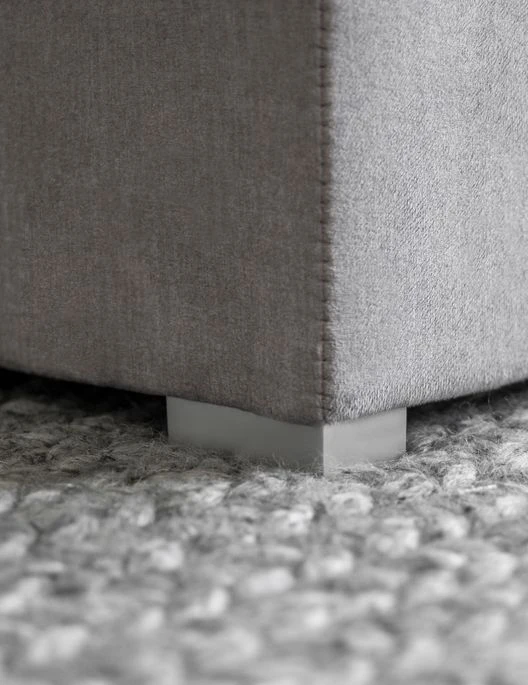 Lit Continental Tissu Gris Clair Chiné Balore 13 Lit Continental Tissu Gris Clair Chiné Balore – Image 11