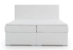Lit Continental Tissu Marron Avec Matelas Et Surmatelas Louna -Pas Cher Lit Magasin lit continental tissu marron avec matelas et surmatelas louna 3666722634700 1422997