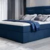 Lit Continental Velours Bleu Foncé Balore -Pas Cher Lit Magasin lit continental velours bleu fonce balore 3666722600699 1396341