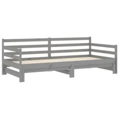 Lit Coulissant 2x(90x200) Cm Gris Bois De Pin Massif 2 13 Lit Coulissant 2x(90x200) Cm Gris Bois De Pin Massif 2 -Pas Cher Lit Magasin lit coulissant 2x 90x200 cm gris bois de pin massif 3666722245111 1099478