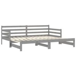 Lit Coulissant 2x(90x200) Cm Gris Bois De Pin Massif 2 14 Lit Coulissant 2x(90x200) Cm Gris Bois De Pin Massif 2 -Pas Cher Lit Magasin lit coulissant 2x 90x200 cm gris bois de pin massif 3666722245111 1099479