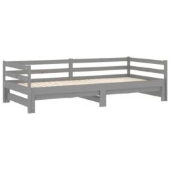 Lit Coulissant Gris Bois De Pin Massif 2x(90x200) Cm 3 16 Lit Coulissant Gris Bois De Pin Massif 2x(90x200) Cm 3 -Pas Cher Lit Magasin lit coulissant gris bois de pin massif 2x 90x200 cm 3666722249195 1092377