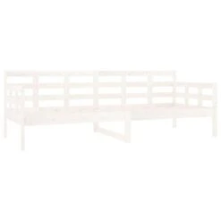 Lit De Jour Blanc Bois De Pin Massif 80x200 Cm -Pas Cher Lit Magasin lit de jour blanc bois de pin massif 80x200 cm 8720287073413 1488600