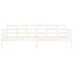 Lit De Jour Blanc Bois De Pin Massif 80x200 Cm -Pas Cher Lit Magasin lit de jour blanc bois de pin massif 80x200 cm 8720287073413 1488601